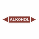 Značenie potrubí - Obojsmerné šípky bez symbolu: Alkohol