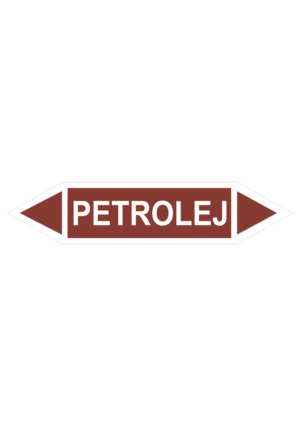 Značenie potrubí - Obojsmerné šípky bez symbolu: Petrolej