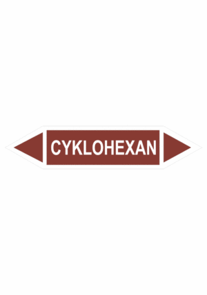 Značenie potrubí - Obojsmerné šípky bez symbolu: Cyklohexan