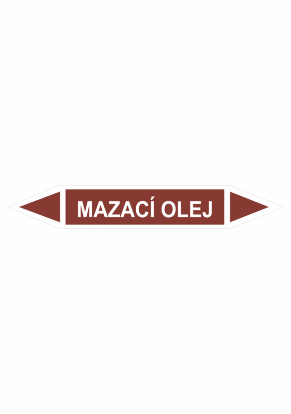 Značenie potrubí - Obojsmerné šípky bez symbolu: Mazací olej