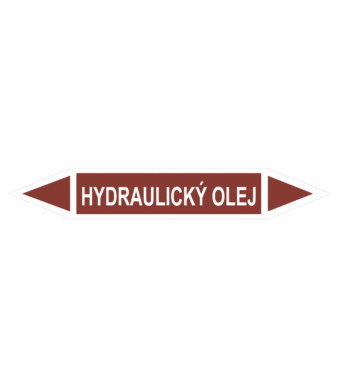 Značenie potrubí - Obojsmerné šípky bez symbolu: Hydraulický olej