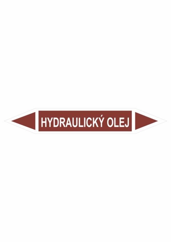 Značenie potrubí - Obojsmerné šípky bez symbolu: Hydraulický olej