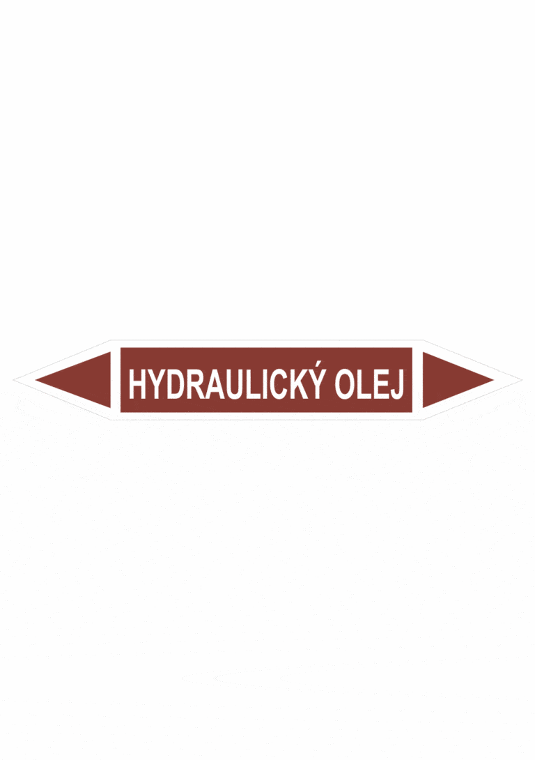 Značenie potrubí - Obojsmerné šípky bez symbolu: Hydraulický olej
