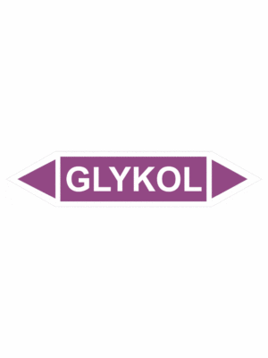 Značenie potrubí - Obojsmerné šípky bez symbolu: Glykol