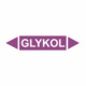 Značenie potrubí - Obojsmerné šípky bez symbolu: Glykol