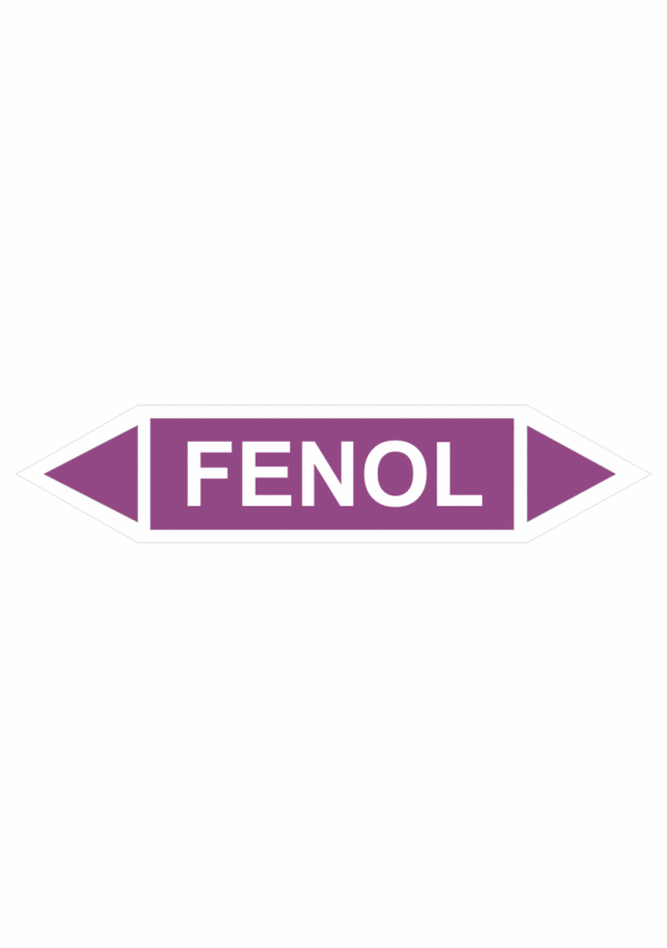 Značenie potrubí - Obojsmerné šípky bez symbolu: Fenol