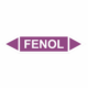 Značenie potrubí - Obojsmerné šípky bez symbolu: Fenol