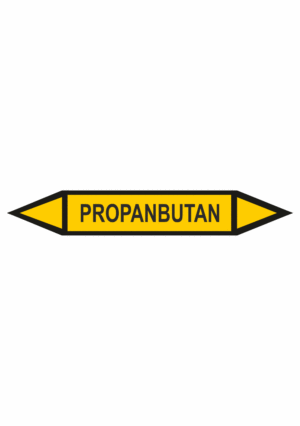 Značenie potrubí - Obojsmerné šípky bez symbolu: Propanbutan