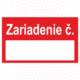 Značenie potrubie: Zariadenie číslo - červená