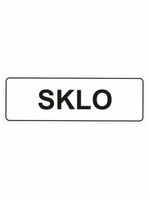 Označenie obalov nebezpečných látok - Separovaný odpad: Sklo