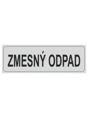 Označenie obalov nebezpečných látok - Separovaný odpad: Zmesný odpad