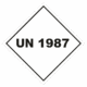 Označenie obalov nebezpečných látok - UN čísla a nápisy: UN 1987 (Kosočtverec)