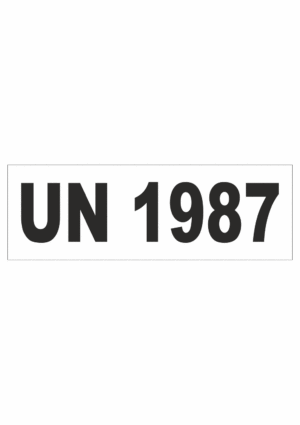 Označenie obalov nebezpečných látok - UN čísla a nápisy: UN 1987