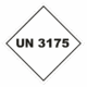 Označenie obalov nebezpečných látok - UN čísla a nápisy: UN 3175 (Kosočtverec)