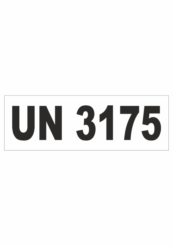 Označenie obalov nebezpečných látok - UN čísla a nápisy: UN 3175