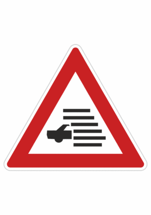 Plechové dopravné značky - Výstražné značenie: Hmla