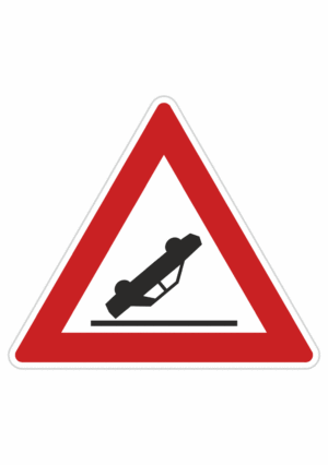 Plechové dopravné značky - Výstražné značenie: Nehoda