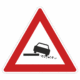 Plechové dopravné značky - Výstražné značenie: Nebezpečná krajnica
