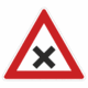 Plechové dopravné značky - Výstražné značenie: Križovatka