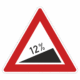 Plechové dopravné značky - Výstražné značenie: Nebezpečné stúpanie
