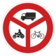 Plechové dopravné značky - Zákazové značenie: Zákaz vjazdu vyznačených vozidiel