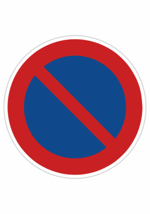 Plechové dopravné značky - Zákazové značenie: Zákaz státia
