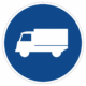 Plechové dopravné značky - Príkazové značenie: Prikázanie jazdný pruh
