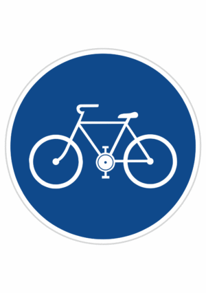 Plechové dopravné značky - Príkazové značenie: Stezka pre cyklistov