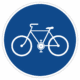 Plechové dopravné značky - Príkazové značenie: Stezka pre cyklistov