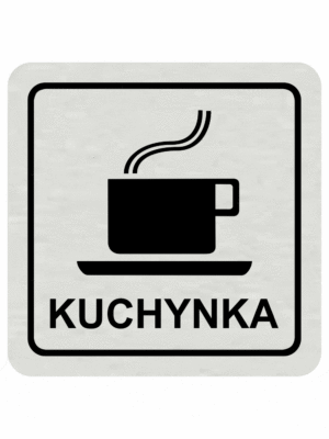 Značenie budov a pristor - Hliníkové piktogramy: Kuchynka