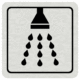 Značenie budov a pristor - Hliníkové piktogramy: Sprcha