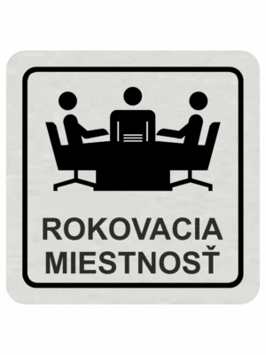 Značenie budov a pristor - Hliníkové piktogramy: Rokovacia miestnosť
