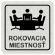 Značenie budov a pristor - Hliníkové piktogramy: Rokovacia miestnosť