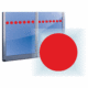 Značenie budov a priestorov - Označenie presklených ploch: Kruh červený