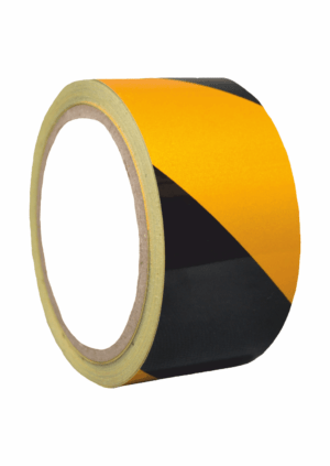 Reflexní pásky - Značkovací pásky: Reflexní pás žlutočerný levý