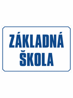 Značenie budov a priestorov: Základná škola (Text)