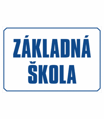Značenie budov a priestorov: Základná škola (Text)