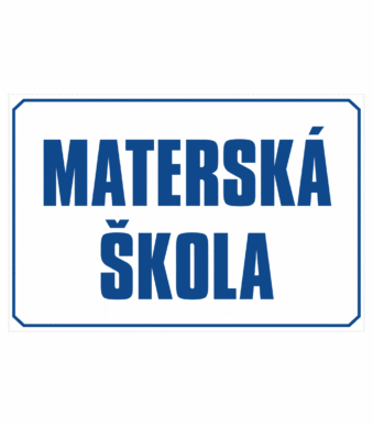 Značenie budov a priestorov: Materská škola (Text)