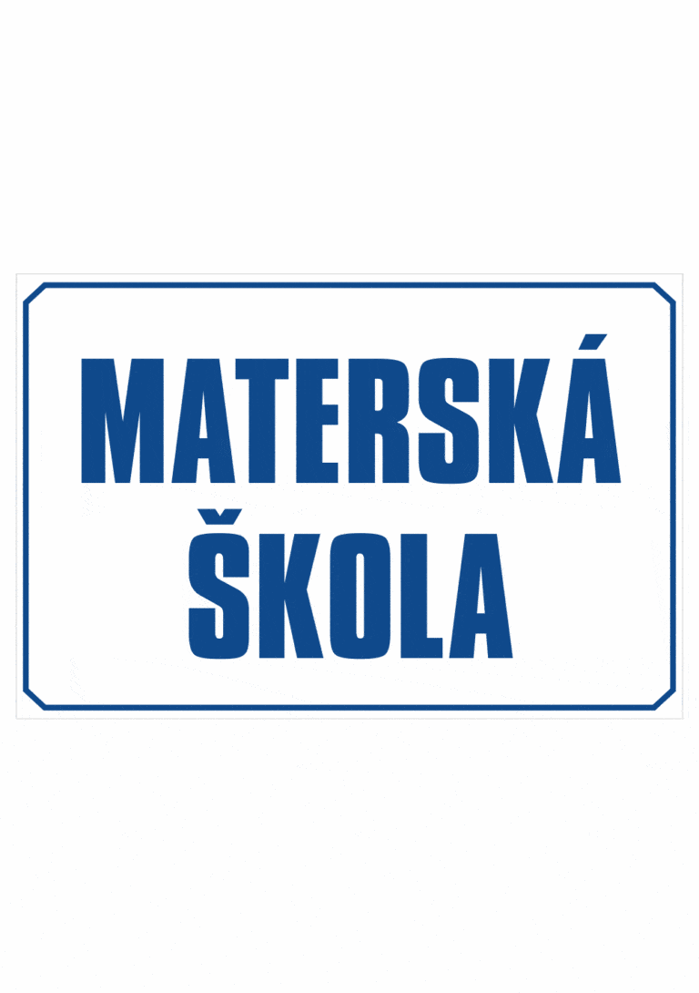 Značenie budov a priestorov: Materská škola (Text)