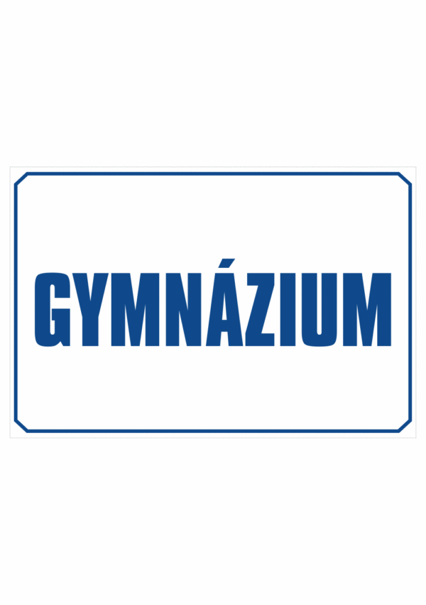 Značenie budov a priestorov: Gymnázium (Text)