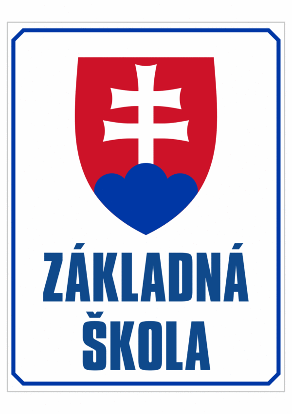 Značenie budov a priestorov: Základná škola + Státný symbol