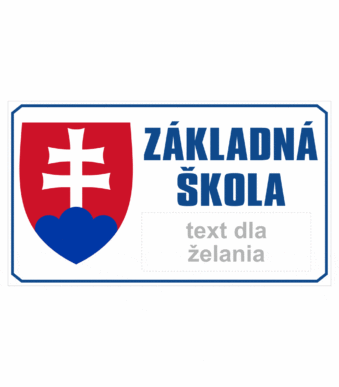Značenie budov a priestorov: Základná škola (Statný symbol + text)