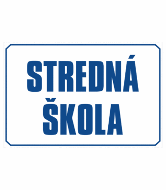 Značenie budov a priestorov: Stredná škola (text)