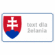 Značenie budov a priestorov: Statný znak + text dla želania