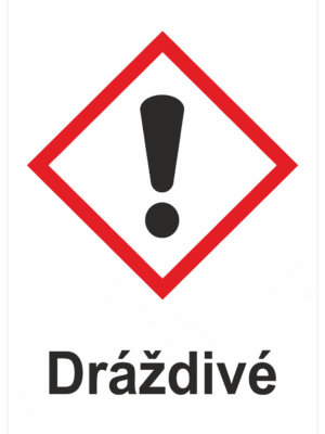 Označenie obalov nebezpečných látok - GHS symboly s textom: Dráždivé