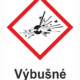 Označenie obalov nebezpečných látok - GHS symboly s textom: Výbušné