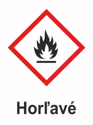 Označenie obalov nebezpečných látok - GHS symboly s textom: Horľavé