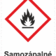 Označenie obalov nebezpečných látok - GHS symboly s textom: Samozápalné