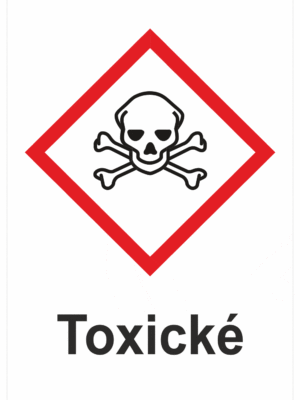 Označenie obalov nebezpečných látok - GHS symboly s textom: Toxické