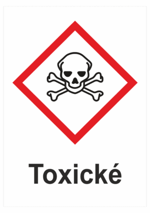 Označenie obalov nebezpečných látok - GHS symboly s textom: Toxické